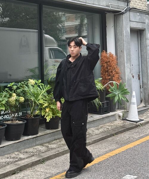 ECORR(エコル)の「コットンワイドカーゴパンツ_ブラック(その他パンツ・メンズ・その他・3(XL)/1(M)/2(L))」の6枚目の写真