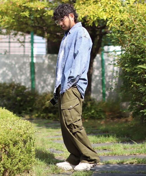 ECORR(エコル)の「コットンワイドカーゴパンツ_ブラック(その他パンツ・メンズ・その他・3(XL)/1(M)/2(L))」の9枚目の写真