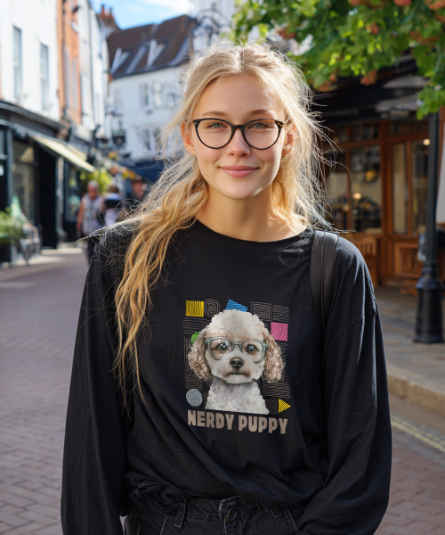 OHP（ワンハンドレッドパーセント）の「OHPxGOODD ナードドッグ ベーシック 長袖Tシャツ（Tシャツ/カットソー・メンズ・ホワイト/ブラック・MEDIUM/LARGE/X-LARGE/XX-LARGE）」の7枚目の写真