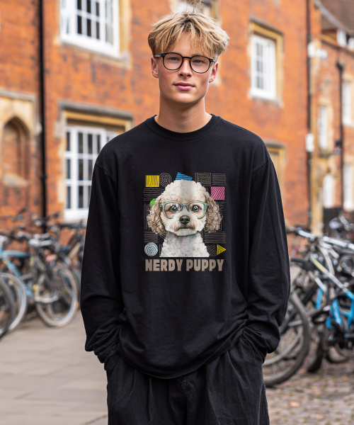 OHP（ワンハンドレッドパーセント）の「OHPxGOODD ナードドッグ ベーシック 長袖Tシャツ（Tシャツ/カットソー・メンズ・ホワイト/ブラック・MEDIUM/LARGE/X-LARGE/XX-LARGE）」の8枚目の写真
