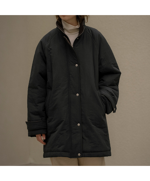 KNOWNBETTER（ノウンベター）の「High-neck half puffer jacket [KNFW05JP05]_[2color]（ダウンジャケット/コート・レディース・ネイビー/Beige・FREE）」の2枚目の写真