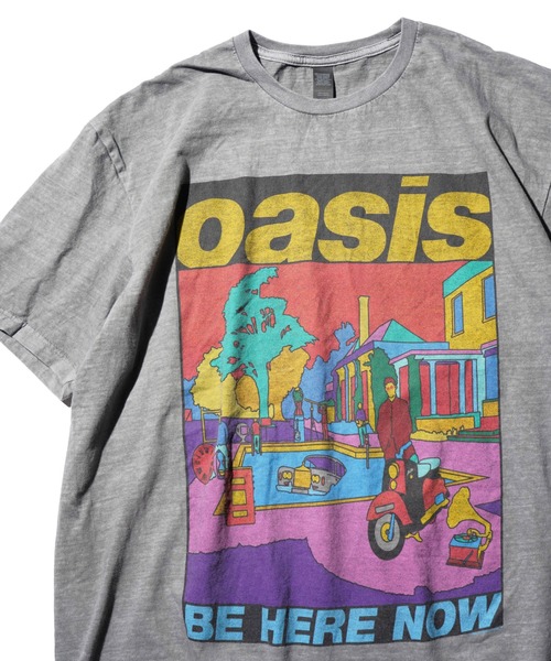 THRIFTY LOOK(スリフティールック)の「THRIFTY LOOK/スリフティールック PIGMENT"OASIS"TEE オアシス バンドTシャツ ピグメント加工(Tシャツ/カットソー・メンズ・ブラック/ブラック系その他・LARGE/X-LARGE/MEDIUM)」の2枚目の写真