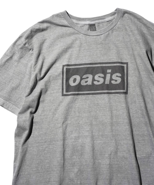 THRIFTY LOOK(スリフティールック)の「THRIFTY LOOK/スリフティールック PIGMENT"OASIS"TEE オアシス バンドTシャツ ピグメント加工(Tシャツ/カットソー・メンズ・ブラック/ブラック系その他・LARGE/X-LARGE/MEDIUM)」の1枚目の写真