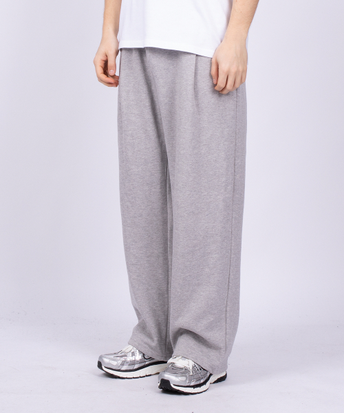 Union Garments(ユニオンガーメンツ)の「ワンタッチワイドスウェットパンツメランジ(スウェットパンツ・レディース・その他・MEDIUM/LARGE/X-LARGE)」の1枚目の写真