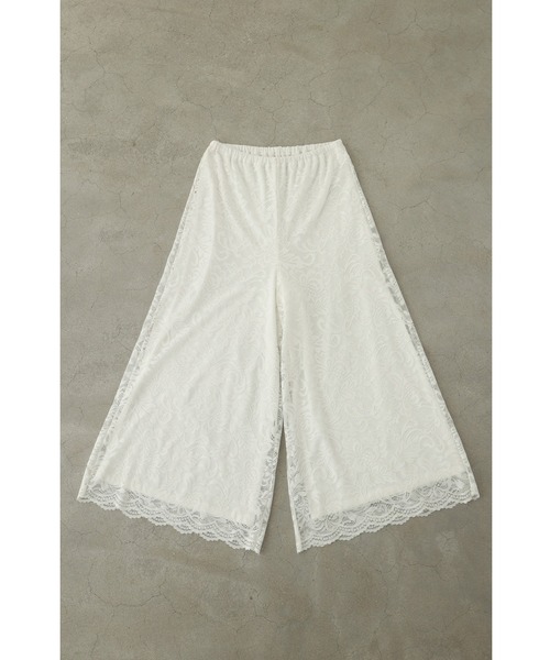 cawaii(カワイイ)の「見せて可愛い 裏起毛レースペチパンツ(その他パンツ・レディース・ブラック/ホワイト・S-M/L-XL)」の14枚目の写真
