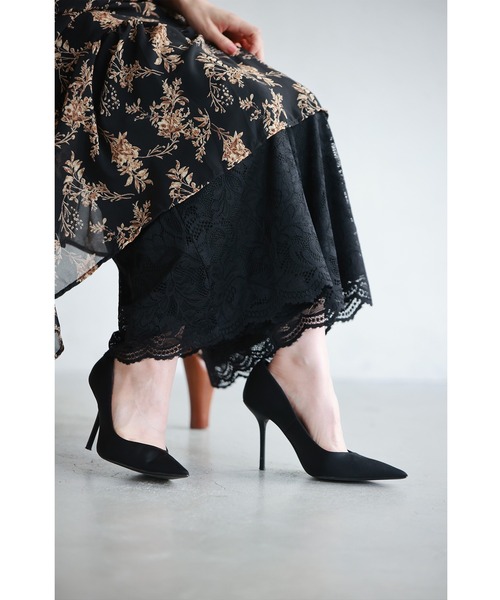 cawaii(カワイイ)の「見せて可愛い 裏起毛レースペチパンツ(その他パンツ・レディース・ブラック/ホワイト・S-M/L-XL)」の10枚目の写真