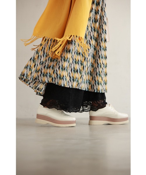 cawaii(カワイイ)の「見せて可愛い 裏起毛レースペチパンツ(その他パンツ・レディース・ブラック/ホワイト・S-M/L-XL)」の19枚目の写真