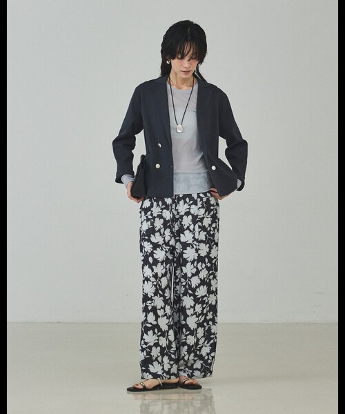 qualite（カリテ）の「シアーテレコロングスリーブT/春服/夏服/重ね着/レイヤード/シアー（Tシャツ/カットソー・レディース・オフホワイト/ブラック/ライトグレー・フリー）」の16枚目の写真