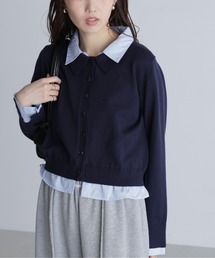 FREE'S MART | シャツフェイクレイヤードポロカーディガンⅡ(ニット/セーター)