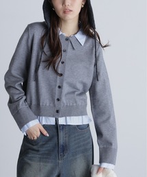 FREE'S MART | シャツフェイクレイヤードポロカーディガンⅡ(ニット/セーター)