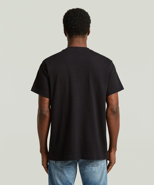 G-STAR(ジースター)の「G-NO Loose T-Shirt/グラフィックオーバーサイズルーズTシャツ/マスコットキャラクター(Tシャツ/カットソー・メンズ・ホワイト/ダークブラック・XX-SMALL/X-SMALL/X-LARGE/XX-LARGE/SMALL/MEDIUM/LARGE)」の4枚目の写真