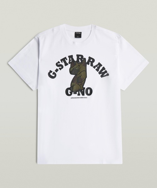 G-STAR(ジースター)の「G-NO Loose T-Shirt/グラフィックオーバーサイズルーズTシャツ/マスコットキャラクター(Tシャツ/カットソー・メンズ・ホワイト/ダークブラック・XX-SMALL/X-SMALL/X-LARGE/XX-LARGE/SMALL/MEDIUM/LARGE)」の12枚目の写真