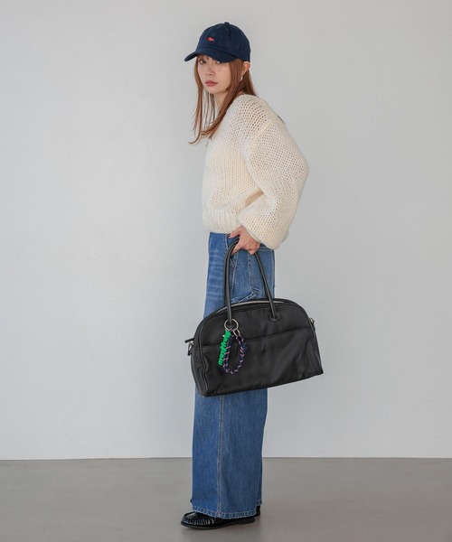 BAYFLOW（ベイフロー）の「[春先まで着られる♪]ザックリVネックニットプルオーバー（ニット/セーター・レディース・ピンク/ライトブルー/オフホワイト・FREE）」の8枚目の写真