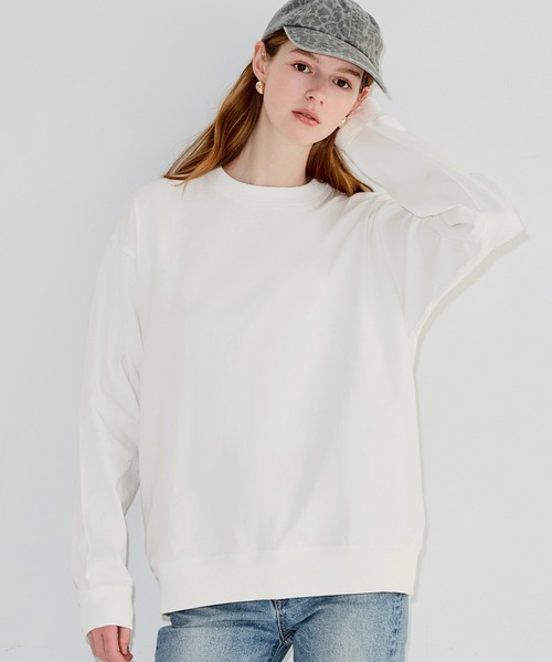 coca(coca)(コカ)の「ヘビーウエイトスウェットロンT(Tシャツ/カットソー・メンズ・ブラック/ホワイト・XL/M/L)」の2枚目の写真