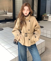 inst.ALL（インストール）の「共ベルト付きスタンドスプリングショートコート（その他アウター）」