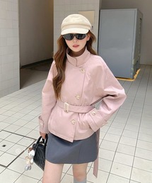 inst.ALL（インストール）の「共ベルト付きスタンドスプリングショートコート（その他アウター）」