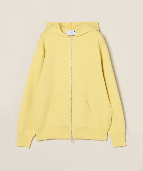 three dots(スリードッツ)の「【unisex】パワーニット ジップアップ(パーカー・レディース・ホワイト/ブラック/グレー系その他/イエロー系その他・SMALL/MEDIUM/XS)」の4枚目の写真