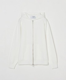 three dots（スリードッツ）の「【unisex】パワースムースニット ジップアップ（パーカー）」