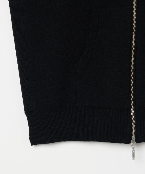 three dots(スリードッツ)の「【unisex】パワーニット ジップアップ(パーカー・レディース・ホワイト/ブラック/グレー系その他/イエロー系その他・SMALL/MEDIUM/XS)」の9枚目の写真