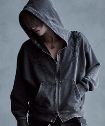 『SILVER BULLET SELECT AP/シルバーバレットセレクト』トライバル刺繍ZIPパーカー