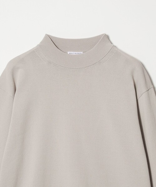 BEAUTY&YOUTH UNITED ARROWS（ビューティーアンドユースユナイテッドアローズ）の「【WEB限定 WARDROBE SMART】KOUKIN ハイゲージ ニット モックネック【抗菌・防臭】（ニット/セーター・メンズ・ホワイト/ライトグレー/ダークグレー/ブラック・S/M/L/XL）」の10枚目の写真