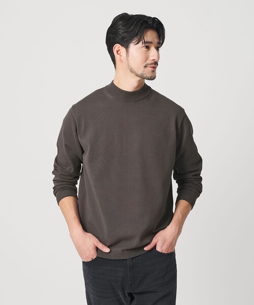 BEAUTY&YOUTH UNITED ARROWS（ビューティーアンドユースユナイテッドアローズ）の「【WEB限定 WARDROBE SMART】KOUKIN ハイゲージ ニット モックネック【抗菌・防臭】（ニット/セーター・メンズ・ホワイト/ライトグレー/ダークグレー/ブラック・S/M/L/XL）」の13枚目の写真