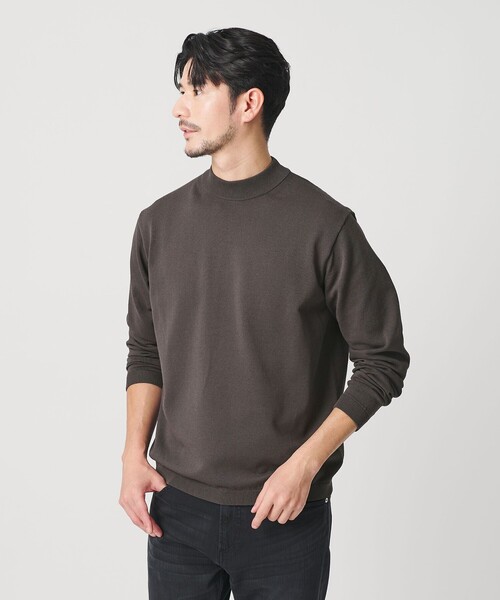 BEAUTY&YOUTH UNITED ARROWS（ビューティーアンドユースユナイテッドアローズ）の「【WEB限定 WARDROBE SMART】KOUKIN ハイゲージ ニット モックネック【抗菌・防臭】（ニット/セーター・メンズ・ホワイト/ライトグレー/ダークグレー/ブラック・S/M/L/XL）」の14枚目の写真