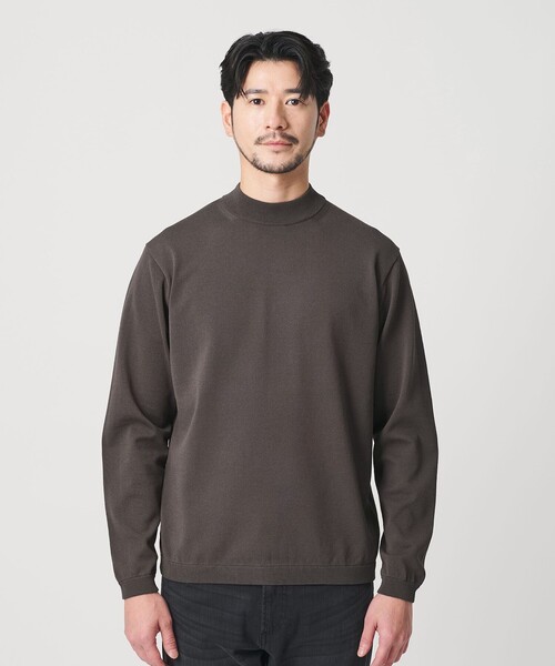 BEAUTY&YOUTH UNITED ARROWS（ビューティーアンドユースユナイテッドアローズ）の「【WEB限定 WARDROBE SMART】KOUKIN ハイゲージ ニット モックネック【抗菌・防臭】（ニット/セーター・メンズ・ホワイト/ライトグレー/ダークグレー/ブラック・S/M/L/XL）」の16枚目の写真
