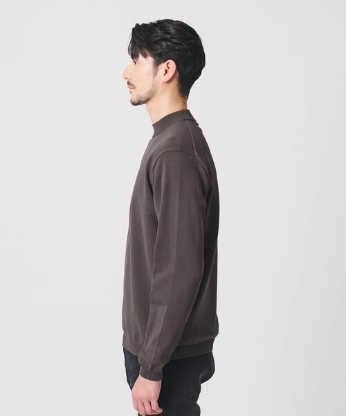 BEAUTY&YOUTH UNITED ARROWS（ビューティーアンドユースユナイテッドアローズ）の「【WEB限定 WARDROBE SMART】KOUKIN ハイゲージ ニット モックネック【抗菌・防臭】（ニット/セーター・メンズ・ホワイト/ライトグレー/ダークグレー/ブラック・S/M/L/XL）」の17枚目の写真