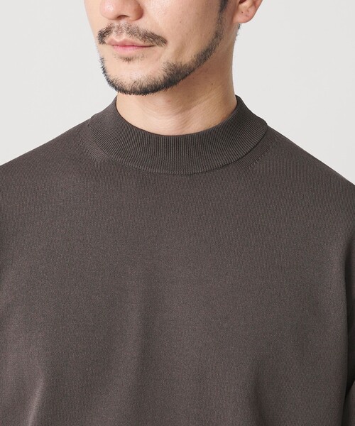 BEAUTY&YOUTH UNITED ARROWS（ビューティーアンドユースユナイテッドアローズ）の「【WEB限定 WARDROBE SMART】KOUKIN ハイゲージ ニット モックネック【抗菌・防臭】（ニット/セーター・メンズ・ホワイト/ライトグレー/ダークグレー/ブラック・S/M/L/XL）」の19枚目の写真