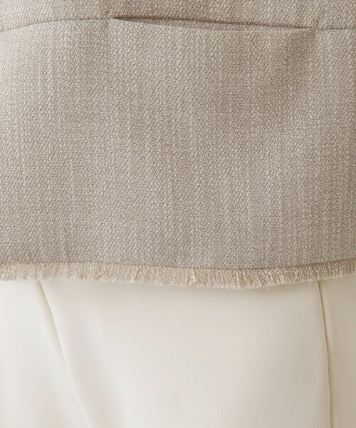 THE PAUSE（ザ ポーズ）の「【THE PAUSE】ツイードショートジレ（ベスト・レディース・ブラック/ライトグレー・FREE）」の4枚目の写真