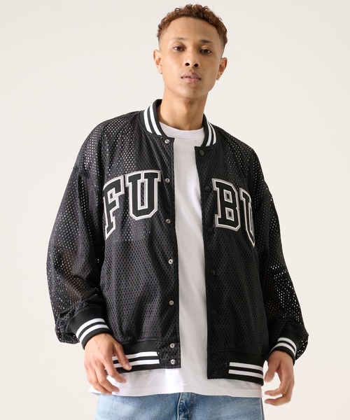 FUBU( フブ)の「FUBU フブ ブランド Mesh Jacket / メッシュジャケット(ブルゾン・メンズ・ホワイト/ブラック・M/L/XL/XXL)」の2枚目の写真