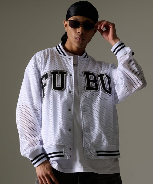 FUBU( フブ)の「FUBU フブ ブランド Mesh Jacket / メッシュジャケット(ブルゾン・メンズ・ホワイト/ブラック・M/L/XL/XXL)」の3枚目の写真
