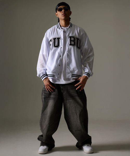 FUBU( フブ)の「FUBU フブ ブランド Mesh Jacket / メッシュジャケット(ブルゾン・メンズ・ホワイト/ブラック・M/L/XL/XXL)」の4枚目の写真