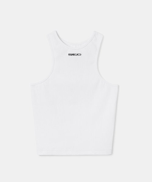 s/e/o(エスイーオー)の「BASIC RIBBED SLEEVELESS_WHITE(Tシャツ/カットソー・レディース・その他・FREE)」の1枚目の写真