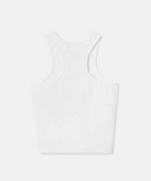 s/e/o(エスイーオー)の「BASIC RIBBED SLEEVELESS_WHITE(Tシャツ/カットソー・レディース・その他・FREE)」の2枚目の写真