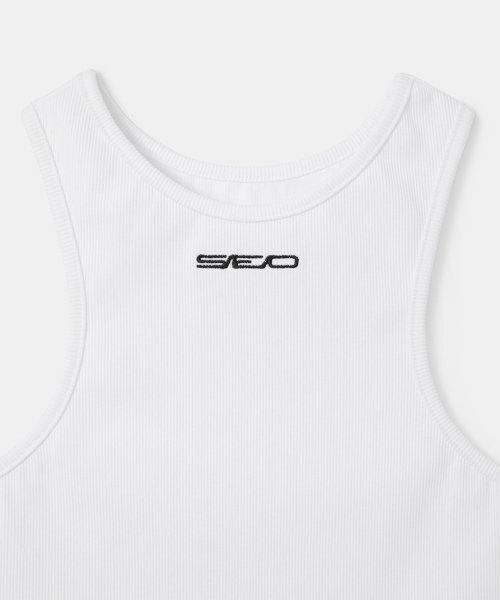 s/e/o(エスイーオー)の「BASIC RIBBED SLEEVELESS_WHITE(Tシャツ/カットソー・レディース・その他・FREE)」の3枚目の写真
