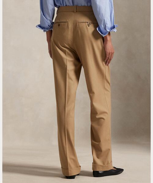 POLO RALPH LAUREN(ポロ ラルフ ローレン)の「ウールブレンド Bacall パンツ(スラックス・レディース・ブラウン系5・0)」の4枚目の写真