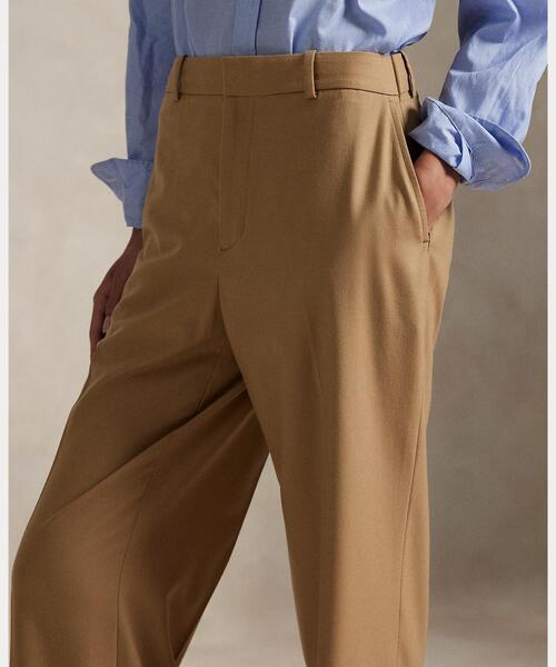 POLO RALPH LAUREN(ポロ ラルフ ローレン)の「ウールブレンド Bacall パンツ(スラックス・レディース・ブラウン系5・0)」の5枚目の写真