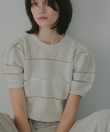 MANOF | OPENWORK KNIT SHORT TOPS(ニット/セーター)