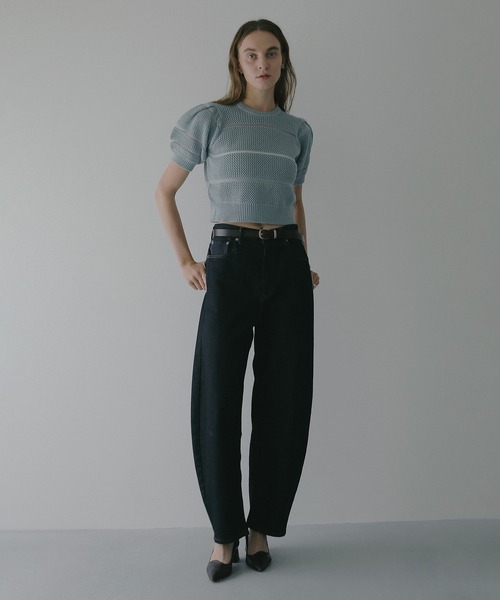 OPENWORK KNIT SHORT TOPS（ニット/セーター）｜MANOF（マノフ）の