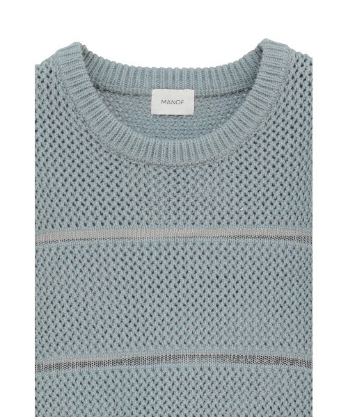 OPENWORK KNIT SHORT TOPS（ニット/セーター）｜MANOF（マノフ）の