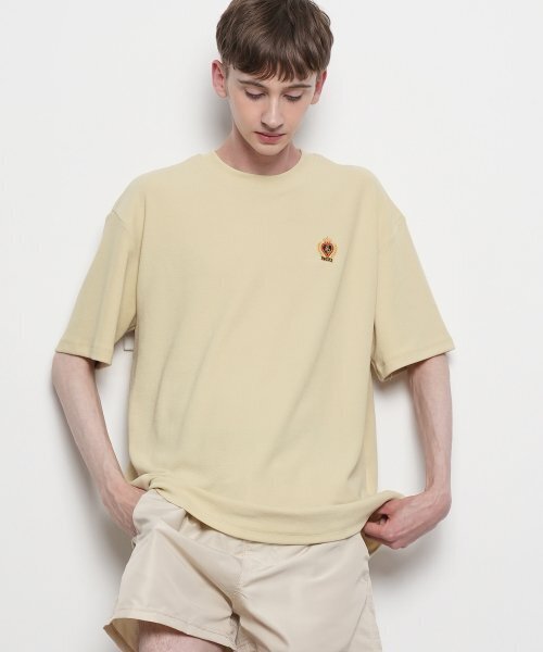 THE-ABON（エイボン）の「メンズサマーコクタージニットラウンド半袖Tシャツグレー（ニット/セーター・メンズ・グレー・M/L）」の7枚目の写真