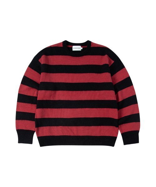 THEVINYLHOUSE(ザバイニルハウス)の「MOHAIR BOLD STRIPED SWEATER RED (VH2DFUK603A)(ニット/セーター・メンズ・その他・S)」の2枚目の写真