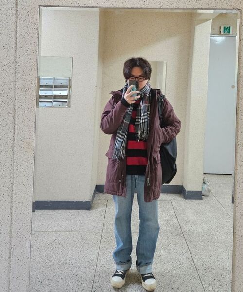 THEVINYLHOUSE(ザバイニルハウス)の「MOHAIR BOLD STRIPED SWEATER RED (VH2DFUK603A)(ニット/セーター・メンズ・その他・S)」の5枚目の写真