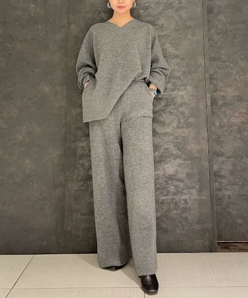 ADORE（アドーア）の「Super160 パイルニットワイドパンツ（その他パンツ・レディース・グレー/ベージュ・38）」の21枚目の写真