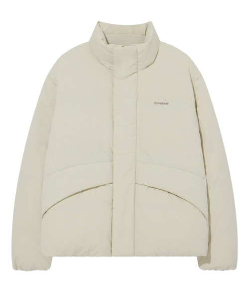 COVERNAT（カバーナット）の「ノンキルティングショートパファー Ecru（ダウンジャケット/コート・レディース・その他・S/M/L/XL/XS/XXL）」の2枚目の写真