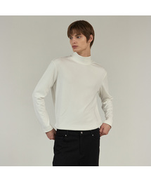 [ウォーム]ハーフタートルネックTシャツ - 2カラー