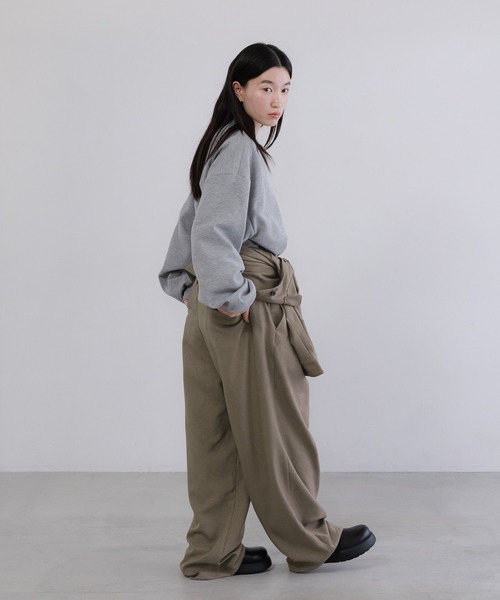 LOWRYS FARM（ローリーズファーム）の「【LFM(U)】ラナテックジャンプスーツ　 638122（サロペット/オーバーオール・メンズ・ベージュ/ブラック・LARGE/MEDIUM）」の5枚目の写真