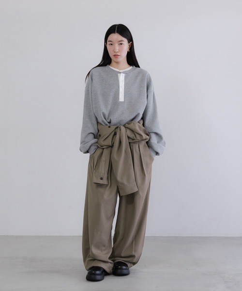 LOWRYS FARM（ローリーズファーム）の「【LFM(U)】ラナテックジャンプスーツ　 638122（サロペット/オーバーオール・メンズ・ベージュ/ブラック・LARGE/MEDIUM）」の4枚目の写真